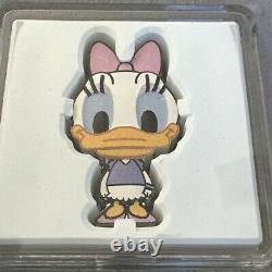 Pièce de monnaie Chibi en argent Daisy Duck Nouvelle-Zélande Niue Disney Classic 0441/2000