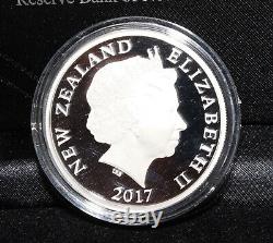 Pièce de monnaie de preuve Taniwha 1 Once d'argent 999 de Nouvelle-Zélande 2017 de 1 dollar