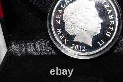 Pièce de monnaie de preuve en argent 1 once 999 de Nouvelle-Zélande 2012 Hei Matau $1