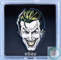 Pièce de monnaie en argent pur de 1 once Joker Faces of Gotham Proof de Niue de 2 $ en 2022