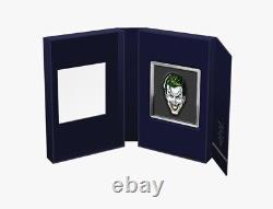 Pièce de monnaie en argent pur de 1 once Joker Faces of Gotham Proof de Niue de 2 $ en 2022