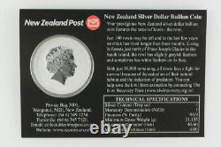 Pièce de monnaie spécimen d'un dollar en argent de Nouvelle-Zélande 2005 représentant le Kiwi Rowi