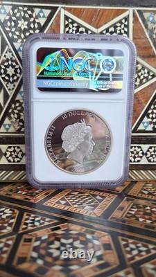 Pièce de preuve en argent 1 oz Senjutsu Iron Maiden des îles Cook 2022, classée NGC PF69 Ultra Cameo