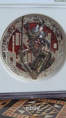 Pièce de preuve en argent 1 oz Senjutsu Iron Maiden des îles Cook 2022, classée NGC PF69 Ultra Cameo