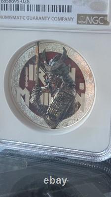 Pièce de preuve en argent 1 oz Senjutsu Iron Maiden des îles Cook 2022, classée NGC PF69 Ultra Cameo