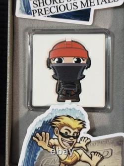 Pièce en argent 1 oz 999 de 2022 Fennec Shand Chibi Coin Niue ! 00327/20000