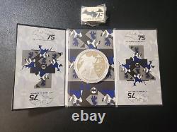 Pièce en argent 999 de 2 oz. $5 NOUVEAU - BATMAN 75e ANNIVERSAIRE 2014 NIUE RARE