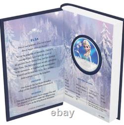 Pièce en argent 999 de 2016 Niue de 2 $ Disney Frozen Snow Queen Elsa Ngc Pf69 Uc