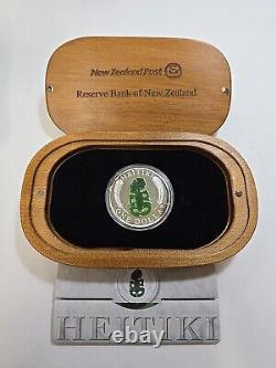 Pièce en argent Proof de 1 oz de Nouvelle-Zélande 2010 Heitki avec boîte et certificat d'authenticité