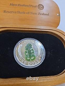 Pièce en argent Proof de 1 oz de Nouvelle-Zélande 2010 Heitki avec boîte et certificat d'authenticité