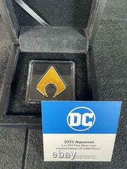 Pièce en argent avec l’insigne d’Aquaman