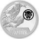 Pi&egrave;ce En Argent Coloris&eacute;e De 3 Oz Marvel Black Panther De La Monnaie De Nouvelle-z&eacute;lande 2023