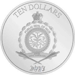 Pièce en argent colorisée de 3 oz Marvel Black Panther de la Monnaie de Nouvelle-Zélande 2023