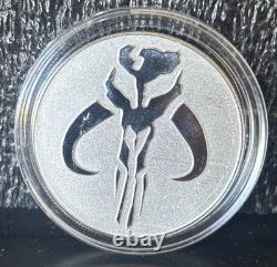 Pièce en argent de 1 oz 999 Star Wars Mandalorian 2020 de la New Zealand Mint