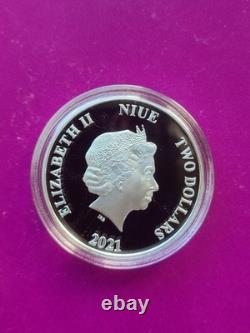 Pièce en argent de 1 oz Niue Star Wars Mandalorian 2021