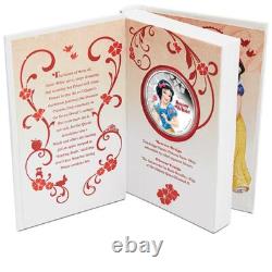 Pièce en argent de 1 oz de la Princesse Disney Blanche-Neige Édition Limitée Nouvelle-Zélande 2015