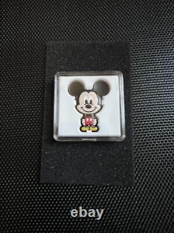 Pièce en argent fin Mickey Mouse Chibi 1 oz. 999 Monnaie de Nouvelle-Zélande Pièce en argent Disney