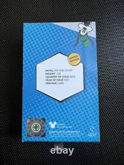 Pièce en argent fin Mickey Mouse Chibi 1 oz. 999 Monnaie de Nouvelle-Zélande Pièce en argent Disney