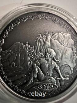 Pièce en argent fin antiqued de 1 oz 999, 2019. Contes légendaires. Sinbad le marin