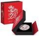 Pi&egrave;ce En Argent Proof Coloris&eacute;e De 3 Oz Ann&eacute;e Du Dragon 2024 De La New Zealand Mint<br/>