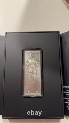 Pièce en argent pur 999 de 3 oz. Han Solo en carbonite Star Wars 2022