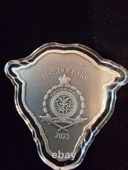 Pièce léopard argentée 999 de 2 onces Série Nature Sauvage Collectionneur Niue Nouvelle-Zélande