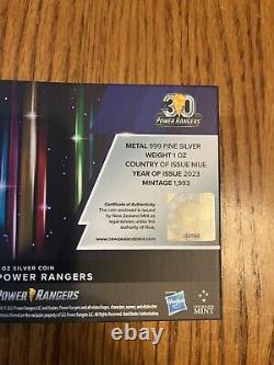 Power Rangers 30ème anniversaire 1oz pièce en argent Ngc Pf70 Première édition