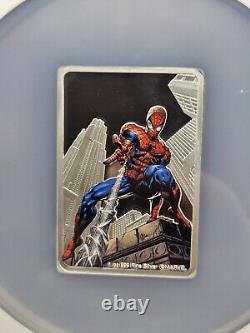 Première Édition de la Pièce en Argent 1 Oz Spider-man de Marvel Comics NGC PF70 Ultra Caméo