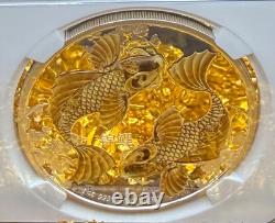 Preuve 2012 NIUE Argent S$2 Poisson Koi Feng Shui Colorisé PF70UC 1 de 84 Monnaie