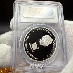 Preuve 2014 5 $ Île Tokelau Licorne Colorisée PCGS FS PR70DCAM 1 de 15 Impeccable