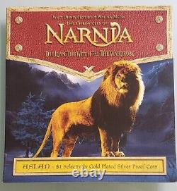 Pristine! $1 Nouvelle-zélande 2006 Pièce De Preuve En Argent Le Lion Narnia