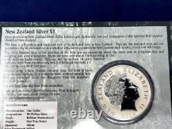 Rare 2004 'Petit Kiwi Tacheté' 1 once Argent Dollar de Nouvelle-Zélande BU (DERNIER EXEMPLAIRE)