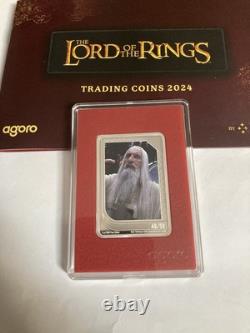 SARUMAN LE BLANC #48/50, 2024 Niue PIÈCES DE MONNAIE DU SEIGNEUR DES ANNEAUX, Rubis