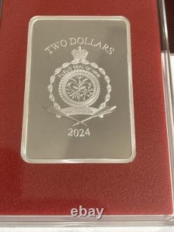 SARUMAN LE BLANC #48/50, 2024 Niue PIÈCES DE MONNAIE DU SEIGNEUR DES ANNEAUX, Rubis