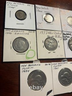 SUPER ! Lot de pièces en argent de Nouvelle-Zélande - Monnaies étrangères du monde - Argent fractionnaire