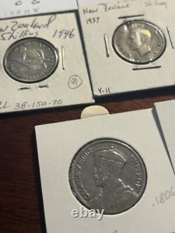 SUPER ! Lot de pièces en argent de Nouvelle-Zélande - Monnaies étrangères du monde - Argent fractionnaire