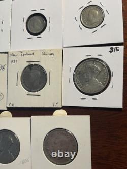 SUPER ! Lot de pièces en argent de Nouvelle-Zélande - Monnaies étrangères du monde - Argent fractionnaire