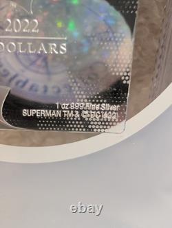 SUPERMAN ! Nouvelle-Zélande Mint Action Comics n° 1 2022 1 oz. 999 PF70 Ultra Cameo Coin