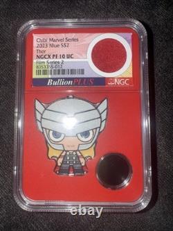 Série Chibi Marvel THOR 2023 Niue S$2 NGCX PF 10 UC Film Series 2 Bullion Plus