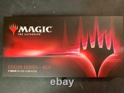 Série couleur Magic: The Gathering de la New Zealand Mint – billet en argent rouge de 5 grammes