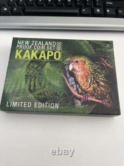 Set de pièces en argent épreuve 2009 de Nouvelle-Zélande Kakapo