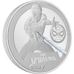 Spider-Man Marvel 2023 $2 1 oz Pièce en argent preuve Niue NZ Mint NGC 70 FR