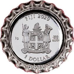 Sri Lanka Coca Cola Bottle Cap Édition Mondiale 2020 6 Gram 1 $ Pièce D'argent Fiji