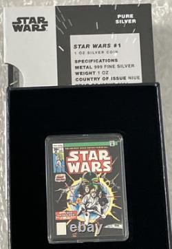 Star Wars 2024 Niue barre colorée 1 oz en argent pur Disney Comix New Zealand Mint Star Wars 2024 Niue barre colorée 1 oz en argent pur Disney Comix New Zealand Mint