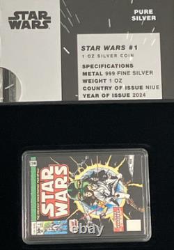 Star Wars 2024 Niue barre colorée 1 oz en argent pur Disney Comix New Zealand Mint Star Wars 2024 Niue barre colorée 1 oz en argent pur Disney Comix New Zealand Mint