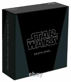 Star Wars Death Star 2020 2 $ Pièce 1 Oz Silver Ogp/coa. 999 Niue D’argent/nz