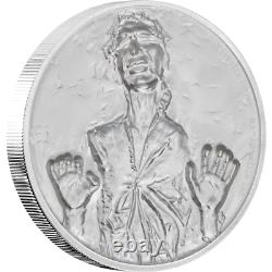 Star Wars Han Solo 2017 2oz Niue $5 Silver Coin Ultra High Relief Ngc Pf70 Uc Er