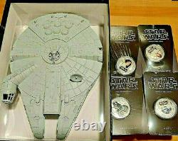 Star Wars Millennium Falcon Coins R2-d2 Skywalker Darth Vader Princesse Leia 2011
