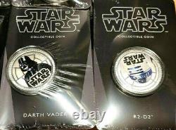 Star Wars Millennium Falcon Coins R2-d2 Skywalker Darth Vader Princesse Leia 2011