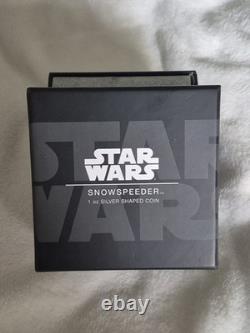 Star Wars Snowspeeder pièce de monnaie en argent fin 999 de 1 oz de la New Zealand Mint, bullion